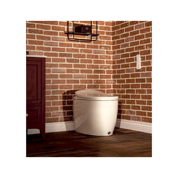 Ellonia White Auto Flush Elongated Intelligent Toilet w/Slow Close Heated Seat