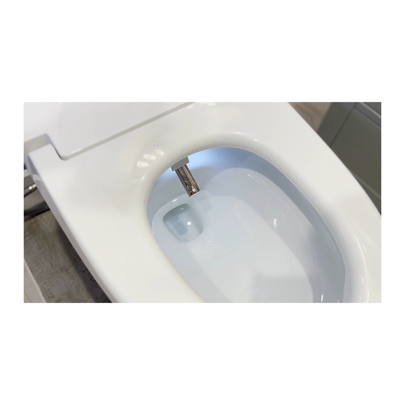 Ellonia White Auto Flush Elongated Intelligent Toilet w/Slow Close Heated Seat