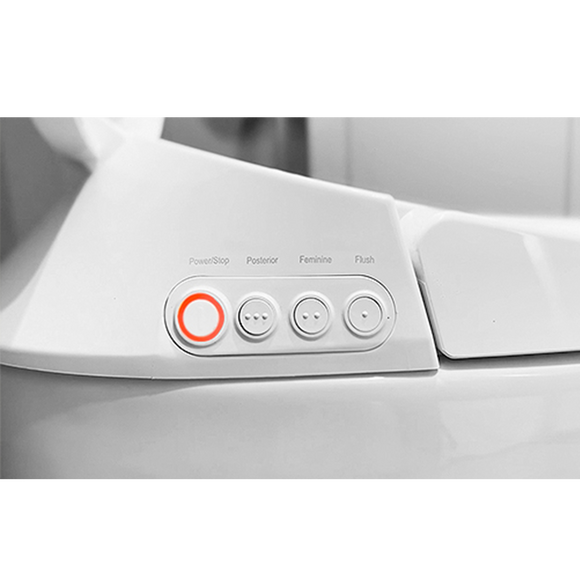 Ellonia White Auto Flush Elongated Intelligent Toilet w/Slow Close Heated Seat