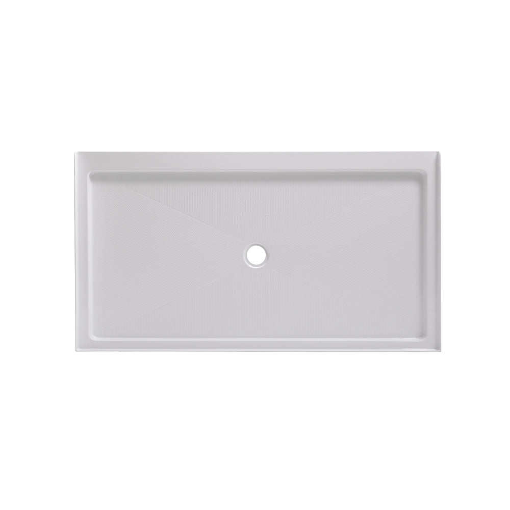 60" x 34" Shower Base with Center Drain