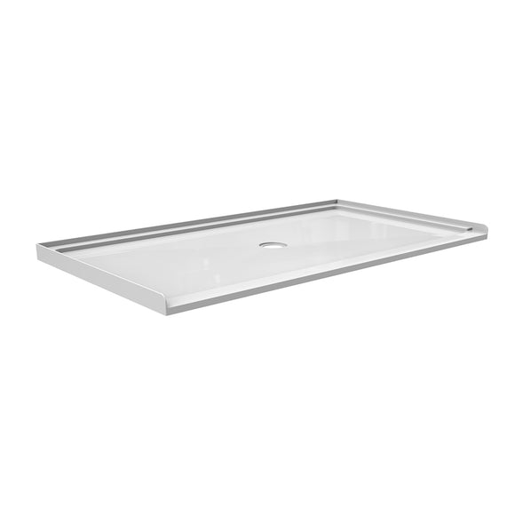 64" x 36" ADA Shower Base Center Drain