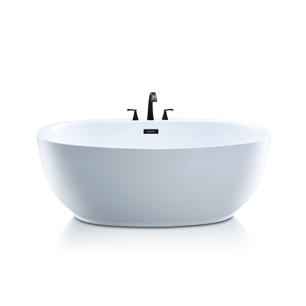 Nubina Gloss Finish Freestanding Tub - 0