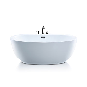 Nubina Gloss Finish Freestanding Tub - 0