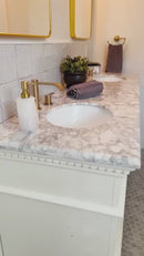 Francisca White Two Piece Toilet Kit (Left Hand)-3