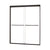 Minimalist 44" to 48"W x 72"H Frameless Sliding Shower Door 1/4" Clear Glass