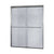 Minimalist 56" to 60"W x 60"H Frameless Sliding Tub Door 1/4" Rain Glass